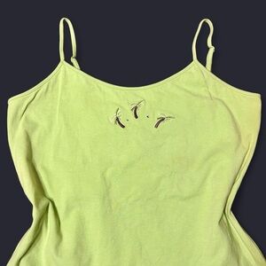 Y2K Green Summer Tank Top by Las Olas!